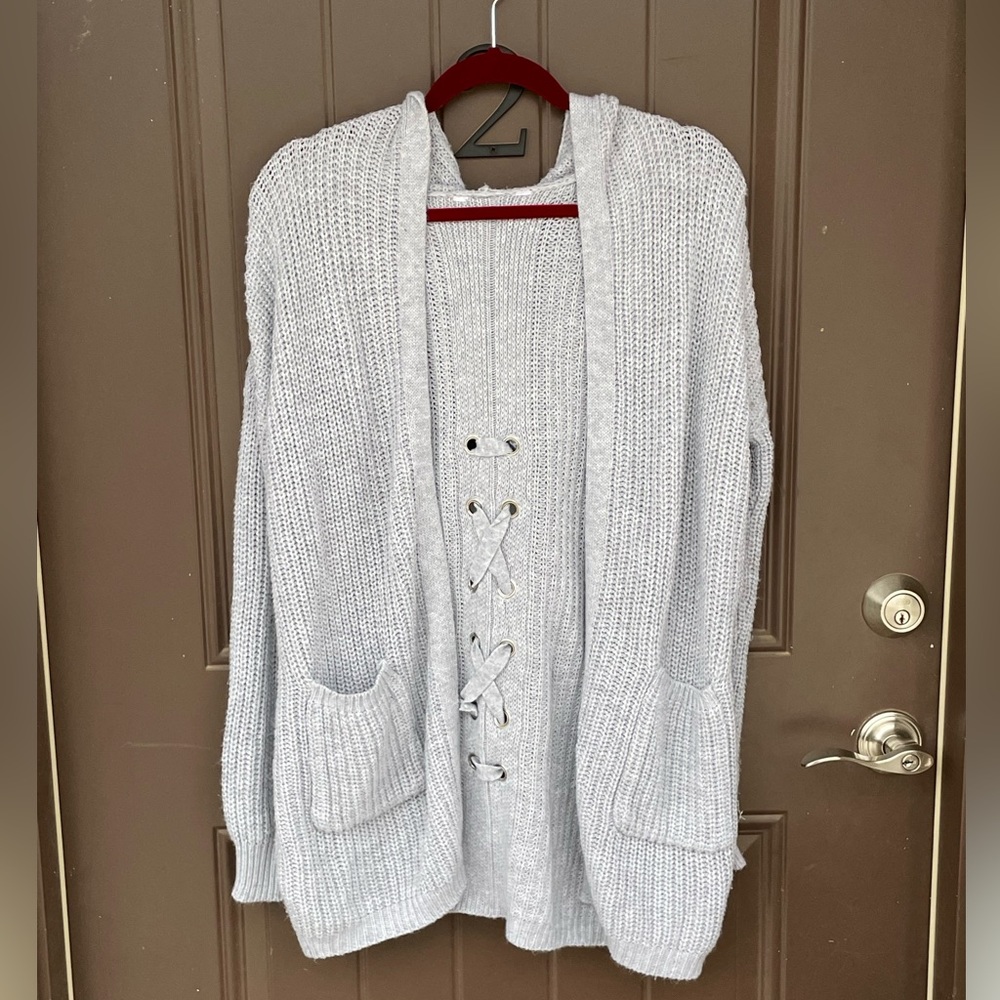 Women’s Grey Hooded Sweater🩶🩶🩶